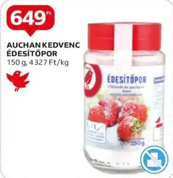 Auchan AUCHAN KEDVENC ÉDESÍTŐPOR 150g ajánlat