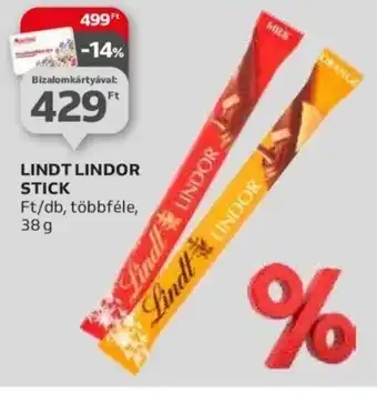 Auchan LINDT LINDOR STICK 38g ajánlat
