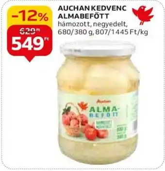 Auchan AUCHAN KEDVENC ALMABEFŐTT 380-680g ajánlat