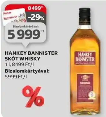 HANKEY BANNISTER SKÓT WHISKY 1l