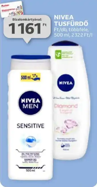 Auchan NIVEA TUSFÜRDŐ 500ml ajánlat