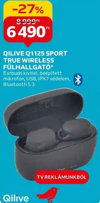 Auchan QILIVE Q1125 SPORT TRUE WIRELESS FÜLHALLGATÓ ajánlat