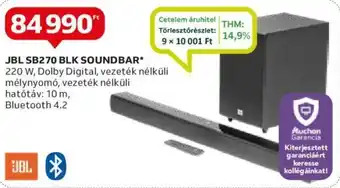 Auchan JBL SB270 BLK SOUNDBAR ajánlat