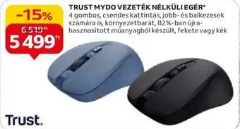Auchan TRUST MYDO VEZETÉK NÉLKÜLI EGÉR ajánlat