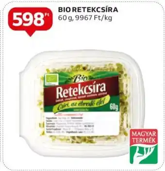Auchan BIO RETEKCSÍRA 60g ajánlat