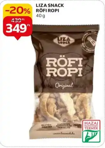 Auchan LIZA SNACK RÖFI ROPI 40g ajánlat