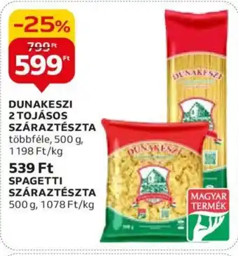 Auchan DUNAKESZI 2 TOJÁSOS SZÁRAZTÉSZTA 500g ajánlat