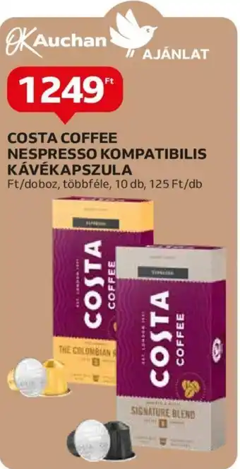 COSTA COFFEE NESPRESSO KOMPATIBILIS KÁVÉKAPSZULA
