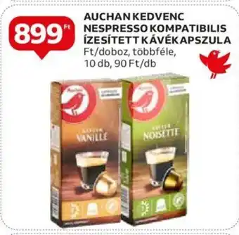 Auchan AUCHAN KEDVENC NESPRESSO KOMPATIBILIS ÍZESÍTETT KÁVÉKAPSZULA ajánlat