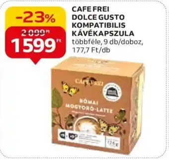 Auchan CAFE FREI DOLCE GUSTO KOMPATIBILIS KÁVÉKAPSZULA ajánlat