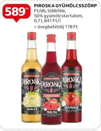 Auchan PIROSKA GYÜMÖLCSSZÖRP 0,7l ajánlat