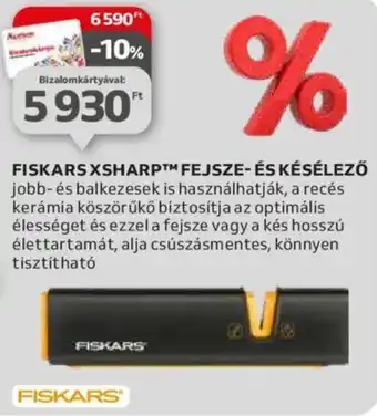 Auchan FISKARS XSHARPM FEJSZE ÉS KÉSÉLEZŐ ajánlat