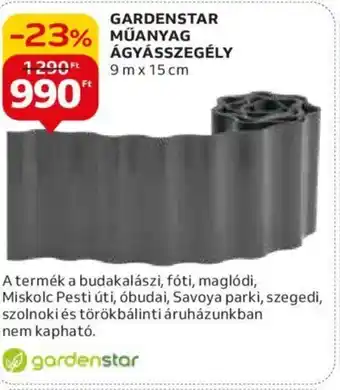 Auchan GARDENSTAR MŰANYAG ÁGYÁSSZEGÉLY ajánlat
