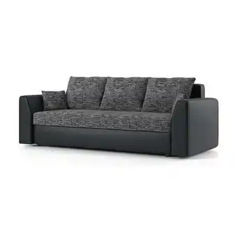 Bonus Shop PAUL kanapéágy, textúrált PRO szövet, bonell rugóval, szín - hamuszürke / fekete ajánlat