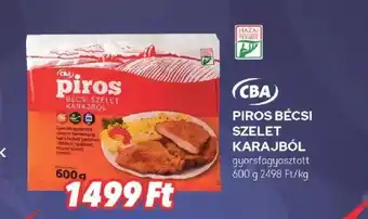 CBA PIROS BÉCSI SZELET KARAJBÓL 600 g ajánlat