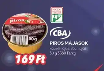 CBA PIROS MÁJASOK 50g ajánlat
