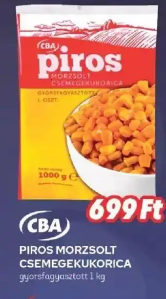 CBA PIROS MORZSOLT CSEMEGEKUKORICA 1kg ajánlat