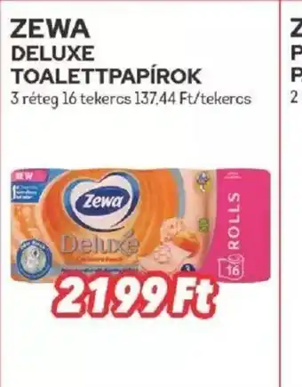 CBA ZEWA DELUXE TOALETTPAPÍROK ajánlat