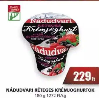Príma NÁDUDVARI RÉTEGES KRÉMJOGHURTOK 180 g ajánlat