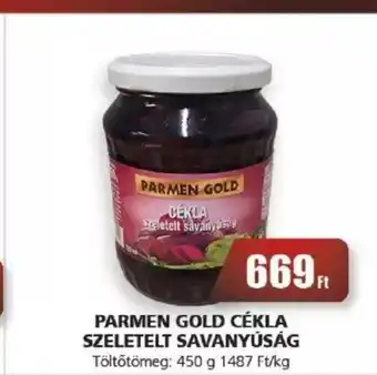 PARMEN GOLD CÉKLA SZELETELT SAVANYÚSÁG 450 g