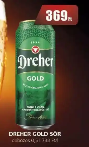 Príma DREHER GOLD SÖR 0.5l ajánlat