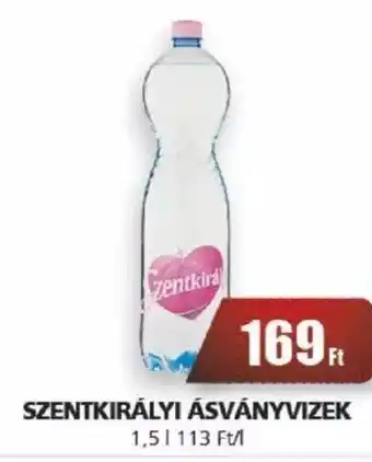Príma SZENTKIRÁLYI ÁSVÁNYVIZEK 1,5l ajánlat