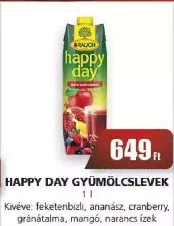 HAPPY DAY GYÜMÖLCSLEVEK 1l