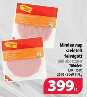 Coop Minden nap szeletelt felvágott 130-150g ajánlat