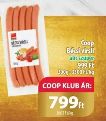 Coop Coop Bécsi virsli 300g ajánlat