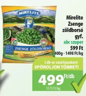 Coop Mirelite Zsenge zöldborsó gyf 400g ajánlat