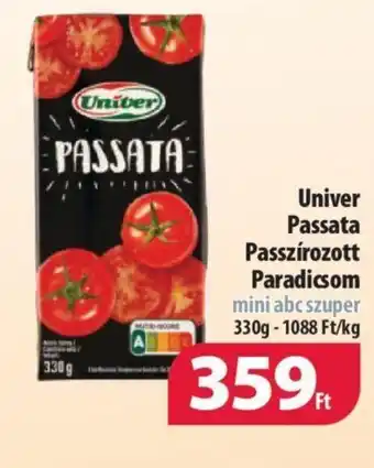 Coop Univer Passata Passzírozott Paradicsom 330g ajánlat