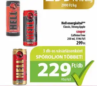 Coop Hell energiaital 250ml ajánlat