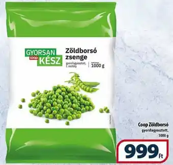 Coop Coop Zöldborsó gyorsfagyasztott 1kg ajánlat