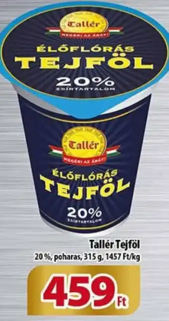 Coop Tallér Tejföl 315g ajánlat