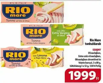 Coop Rio Mare tonhaldarab 3x52g ajánlat