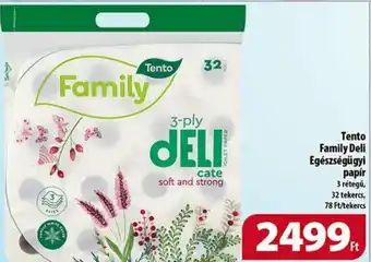 Coop Tento Family Deli Egészségügyi papír 32 tekercs ajánlat