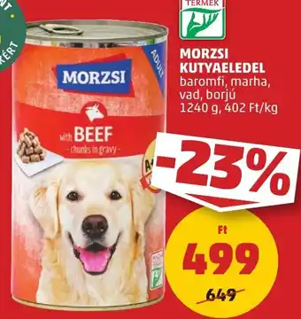 PENNY MORZSI KUTYAELEDEL 1240g ajánlat
