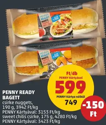 PENNY PENNY READY BAGETT 190g ajánlat