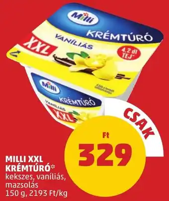 PENNY MILLI XXL KRÉMTÚRÓ 150g ajánlat