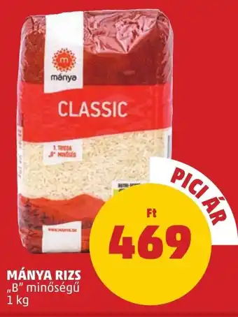 PENNY MÁNYA RIZS 1kg ajánlat