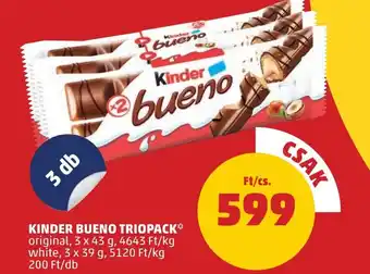 PENNY KINDER BUENO TRIOPACK 3x43g, 3x39g ajánlat