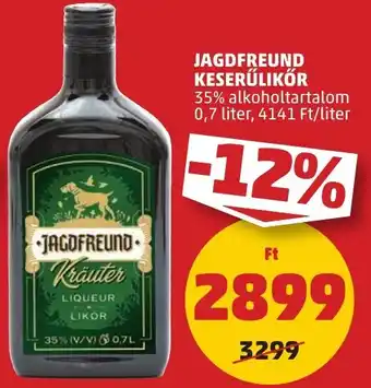 PENNY JAGDFREUND KESERŰLIKŐR 35% 0,7l ajánlat