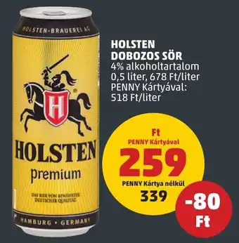 PENNY HOLSTEN DOBOZOS SÖR 4% 0,5l ajánlat