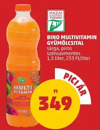 PENNY BINO MULTIVITAMIN GYÜMÖLCSITAL 1,5l ajánlat