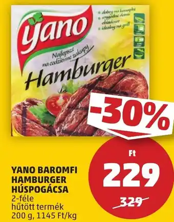 PENNY YANO BAROMFI HAMBURGER HÚSPOGÁCSA 200g ajánlat