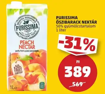 PENNY PURISSIMA ŐSZIBARACK NEKTÁR 1 liter ajánlat