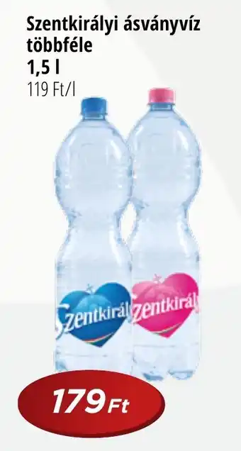Real Szentkirályi ásványvíz többféle 1.5l ajánlat