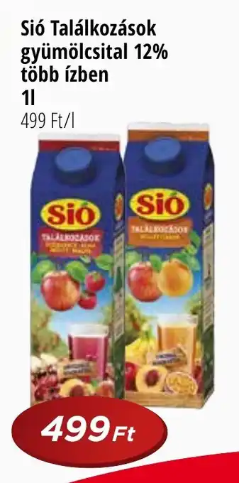 Sió Találkozások gyümölcsital 12% több ízben 1l