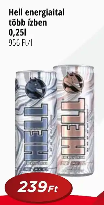Real Hell energiaital több ízben 0.25l ajánlat