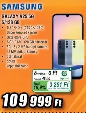 Expert SAMSUNG GALAXY A25 5G 6/128 GB ajánlat
